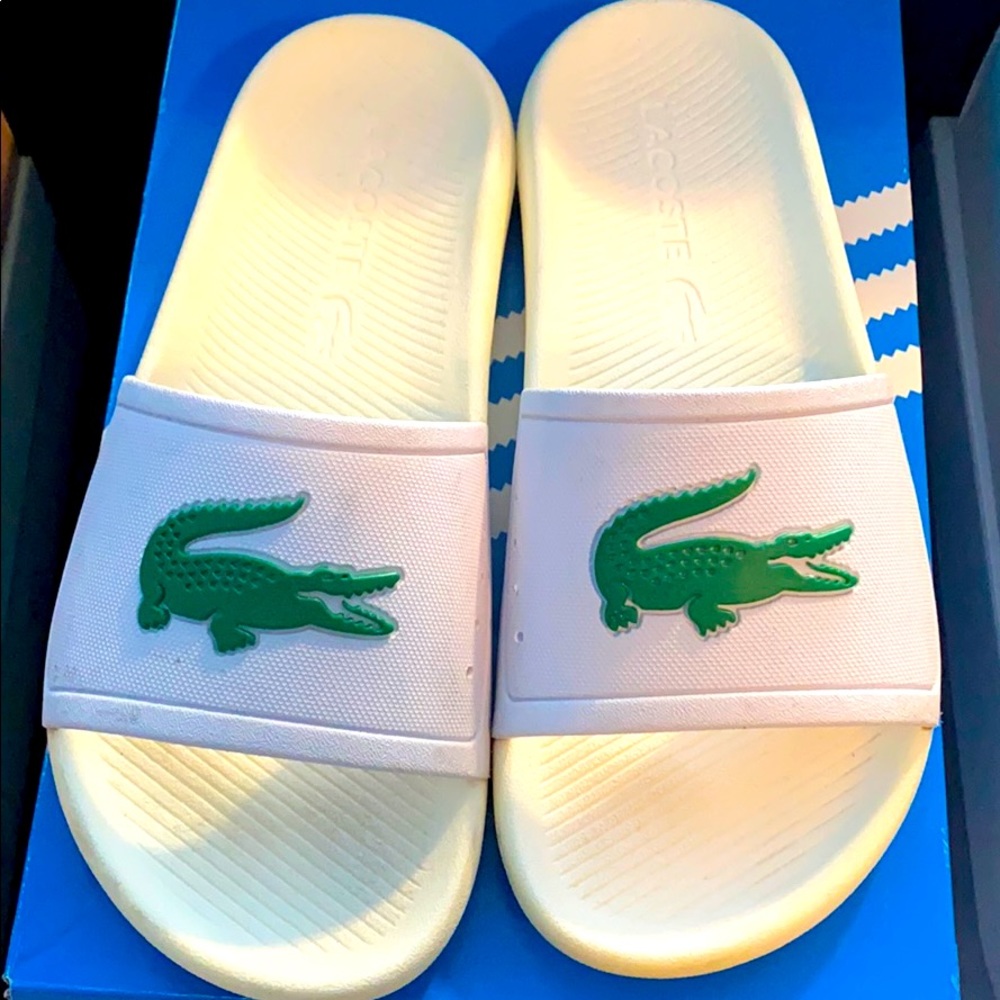 Rubber Lacoste slides